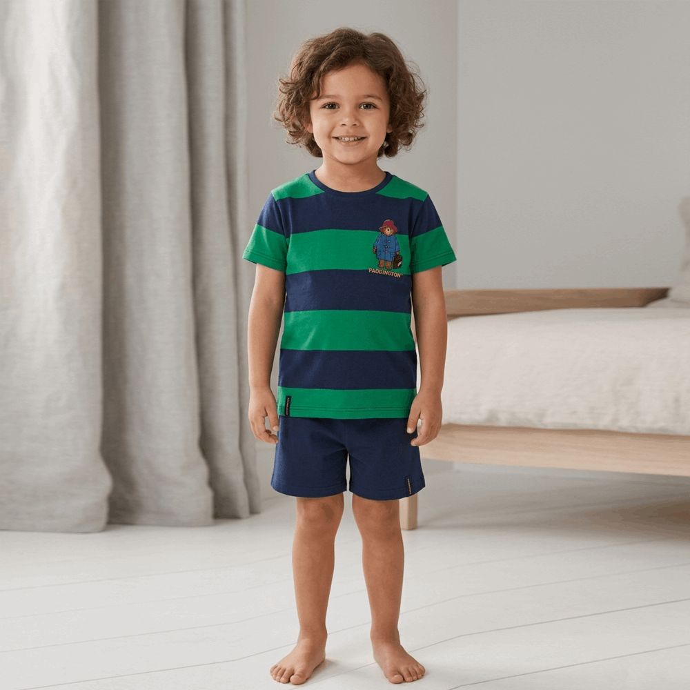 Pigiama bambino estivo in cotone Paddington 63874 Admas