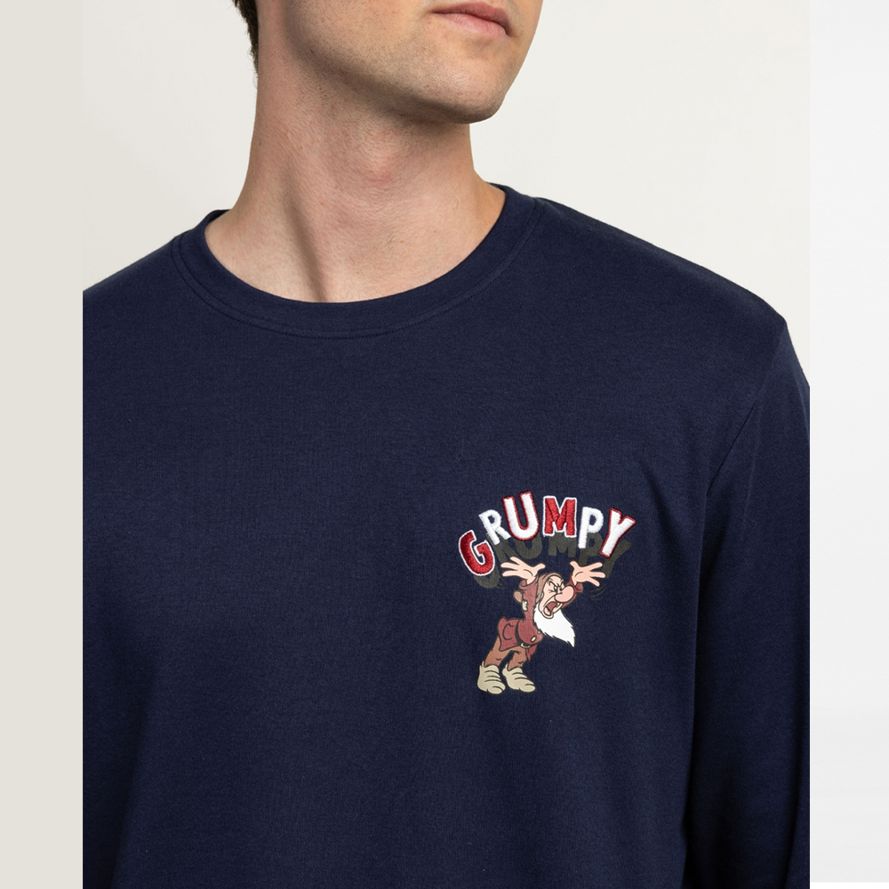 Pigiama invernale Uomo Disney Brontolo caldo cotone 64904 Disney