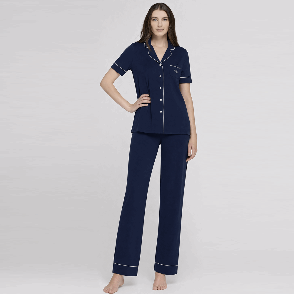 Pigiama donna estivo Liu jo art. DL0131.26 Blu Liu Jo