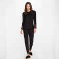 Pigiama donna Liu Jo in Viscosa DL0130 Nero - Latte Liu Jo