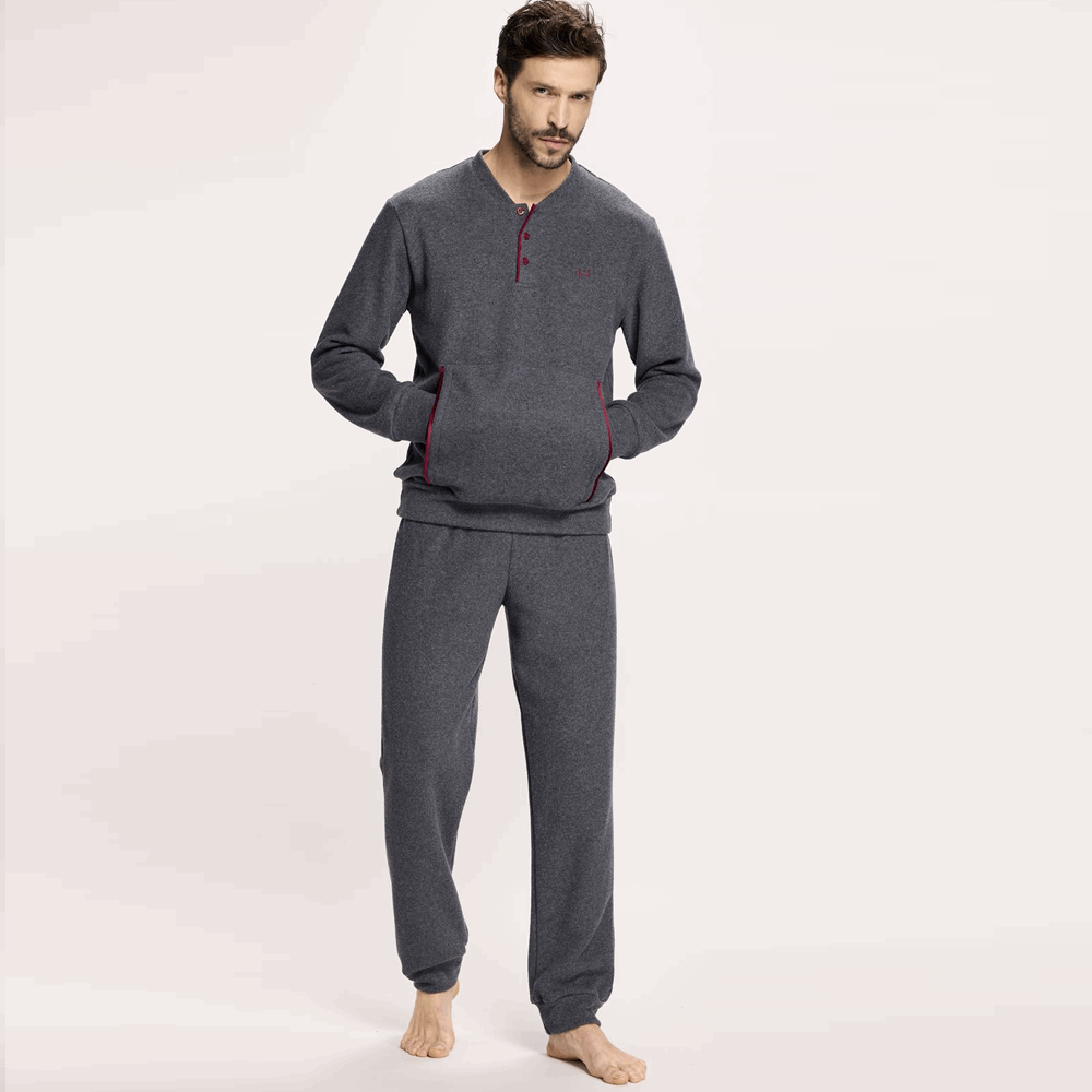 Pigiama Uomo Liu jo Caldo Cotone - DL524 2526 Grigio Liu Jo