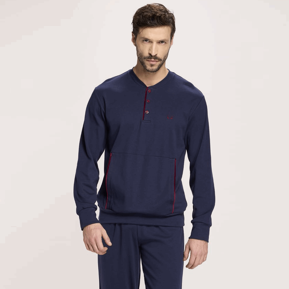 Pigiama Uomo Liu jo Caldo Cotone - DL524 2526 Blu Liu Jo