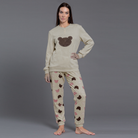 Pigiama Donna invernale in Punto Milano art kissimo 26D25001 Kissimo Biancaluna