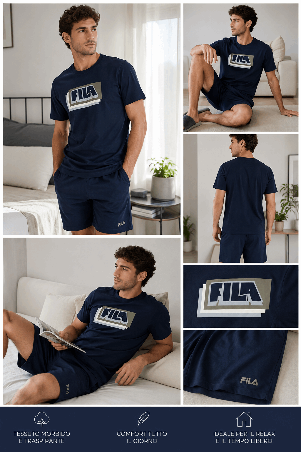 pigiama uomo estivo fila 