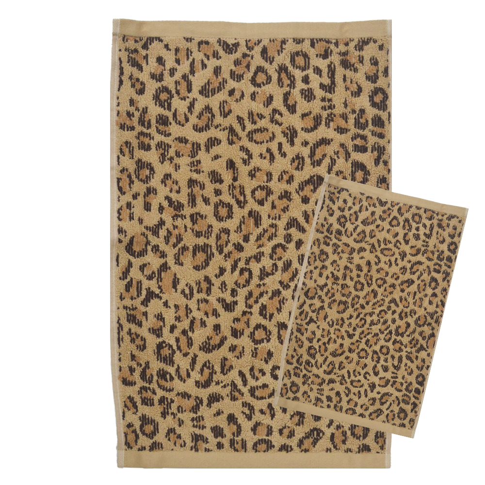 Set Asciugamani 1+1 Wild Lasa Leopard Lasa