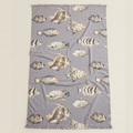 Telo Mare Fouta Micro Spugna Stampato art Oceano + colori Cavalieri Piazza Pitti