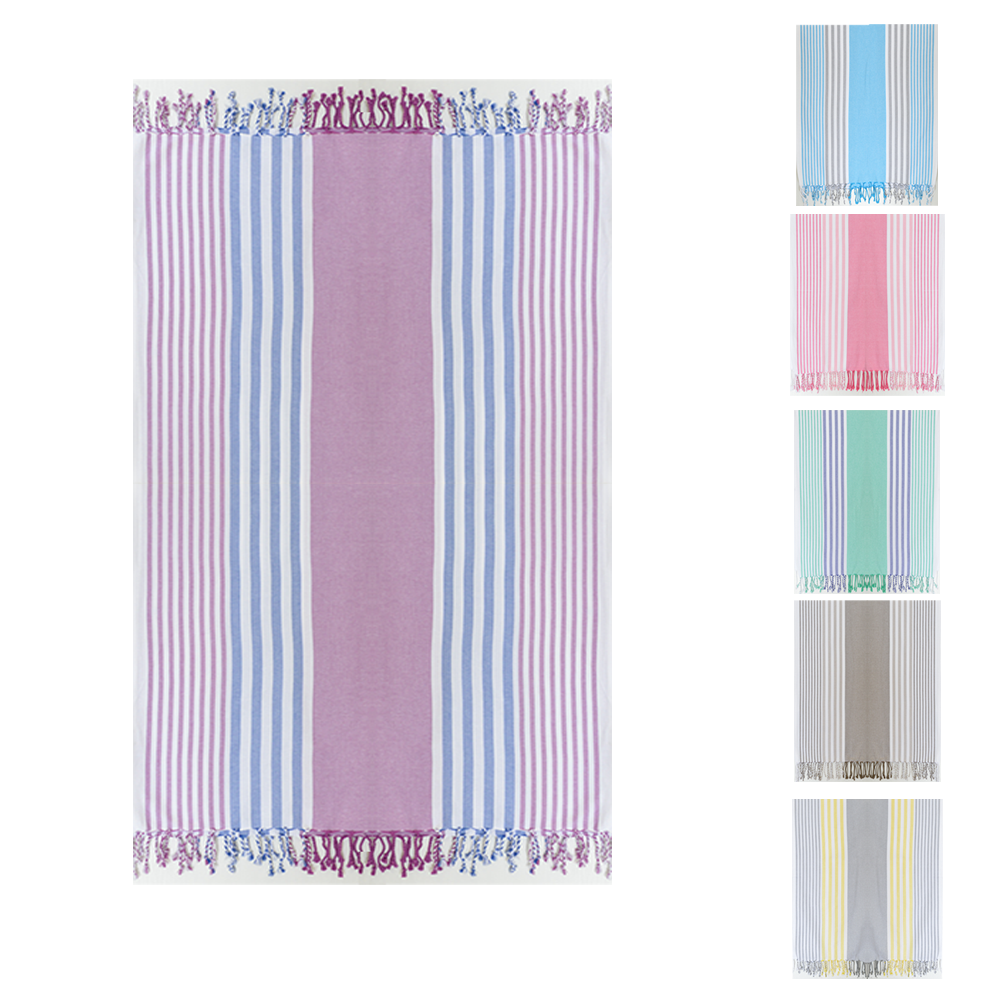 Telo Mare Fouta cotone rigato multicolor - Cavalieri Piazza pitti Cavalieri Piazza Pitti