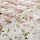 Trapunta invernale in microfibra fantasia floreale TIOMEN rosa LINEA ORO