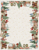 Tovaglia natalizia in cotone stampato 140 x 360 18posti vingi art Tiffany dis 06 Vingi