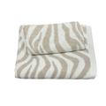Set Asciugamani 1+1 viso e ospite Wild Lasa Zebra Beige Lasa