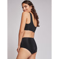 Gisela Slip Donna Vita Alta 1/0212 col Nero/ Nudo Gisela