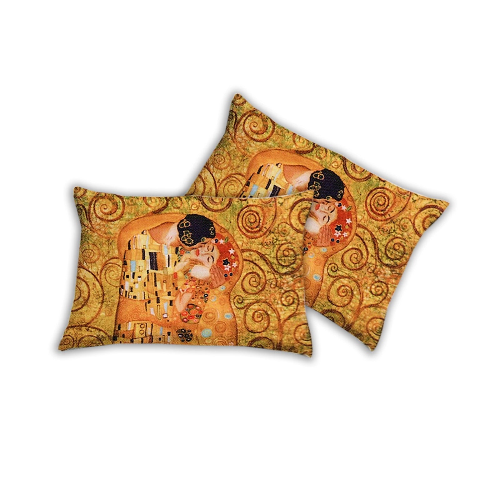 Federa I love sleeping con stampa digitale art Bacio di Klimt
