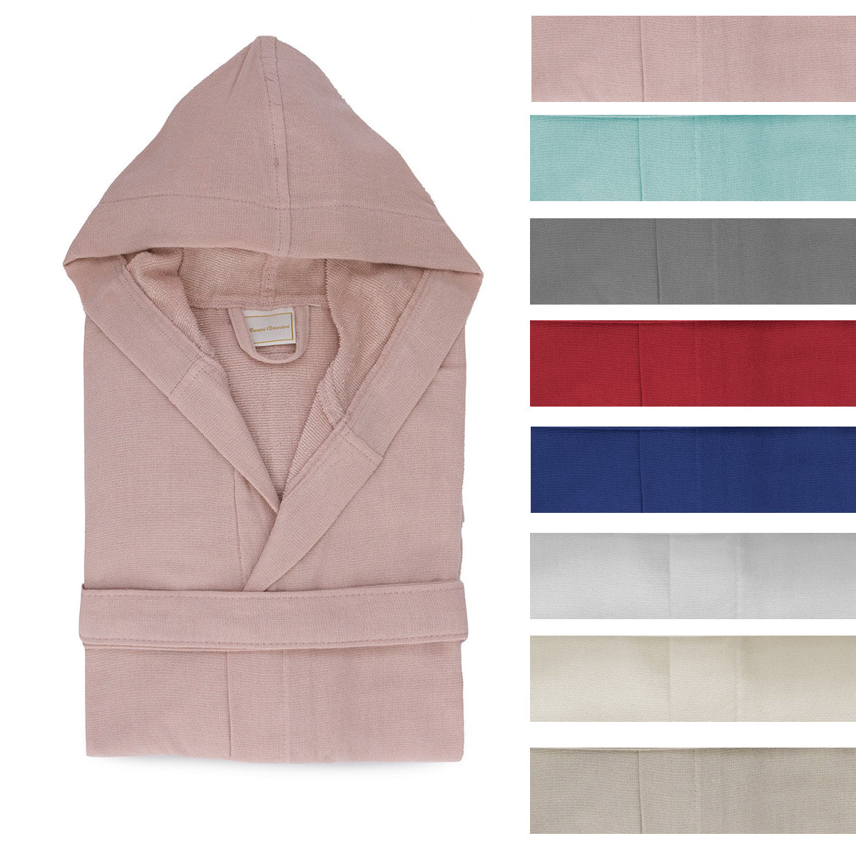 Accappatoio uomo donna in microspugna di Maestri Cotonieri con cappuccio unisex Maestri Cotonieri