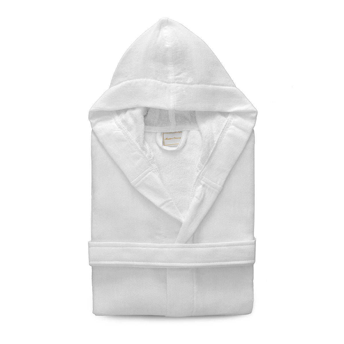 Accappatoio uomo donna in microspugna di Maestri Cotonieri con cappuccio unisex Maestri Cotonieri