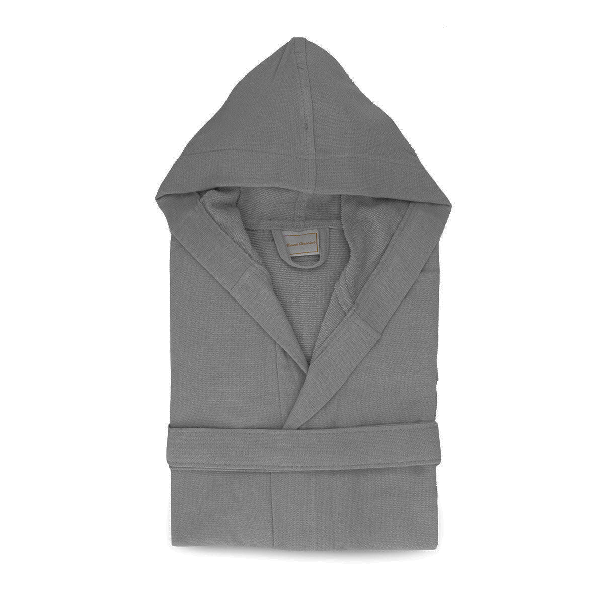 Accappatoio uomo donna in microspugna di Maestri Cotonieri con cappuccio unisex Maestri Cotonieri