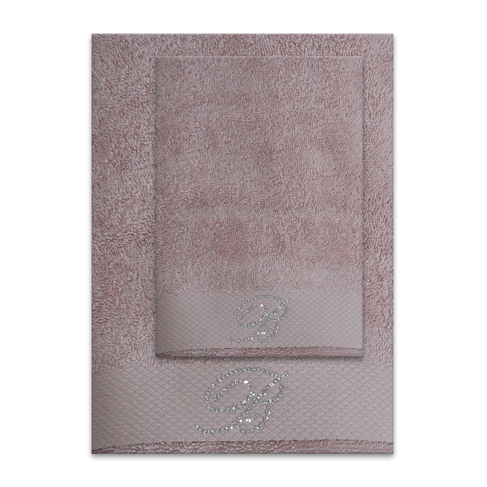 Set asciugamani in spugna viso e ospite Blumarine art Benessere Blumarine