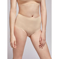 Gisela Slip Donna Vita Alta 1/0212 col Nero/ Nudo Gisela