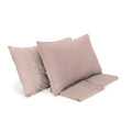 Bianco Perla - Completo Lenzuola Cotone e Lino StoneWashed No Stiro - Loira Bianco Perla