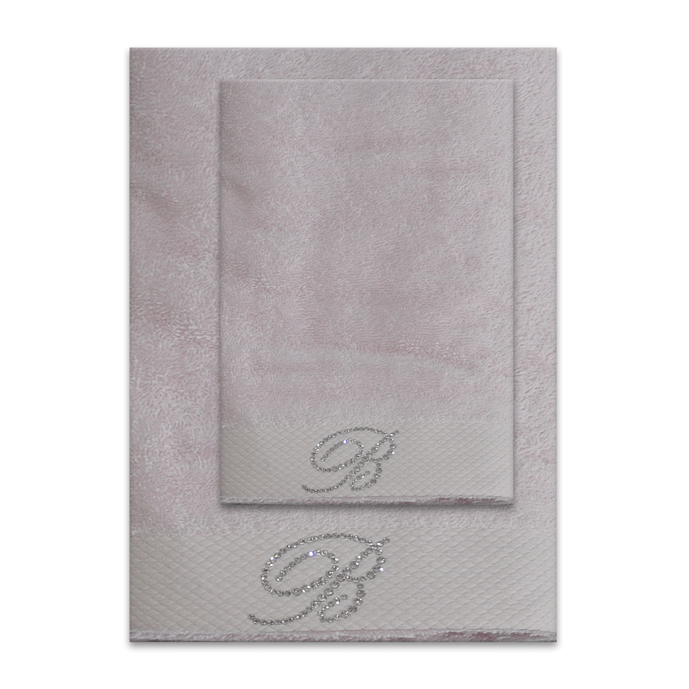 Set asciugamani in spugna viso e ospite Blumarine art Benessere Blumarine