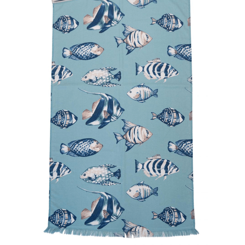 Telo Mare Fouta Micro Spugna Stampato art Oceano + colori Cavalieri Piazza Pitti