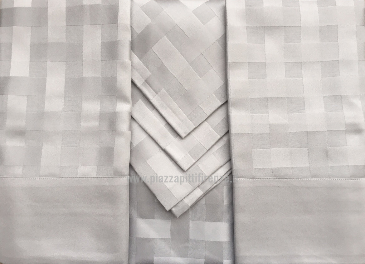 Cavalieri Piazza Pitti Servizio Tavola Cotone jacquard x 12 persone - Intreccio  + colori