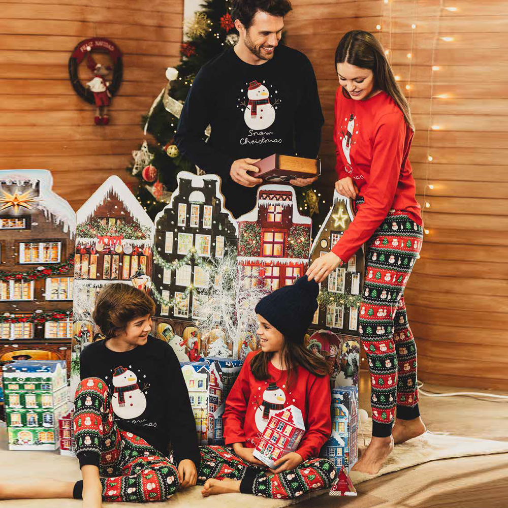 Pigiama Donna Pigiama Coordinato Famiglia Natale Pigiama Natalizio