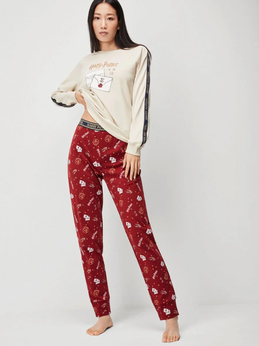 Pigiama Donna Gisela 2 20115S Harry potter Di Maiolo Biancheria