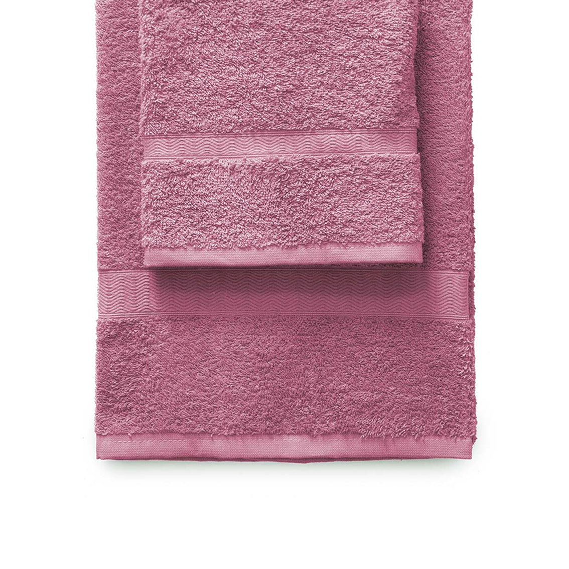 Towel set 1+1 Gabel mod. Plain dyed in 420 g/m2 sponge