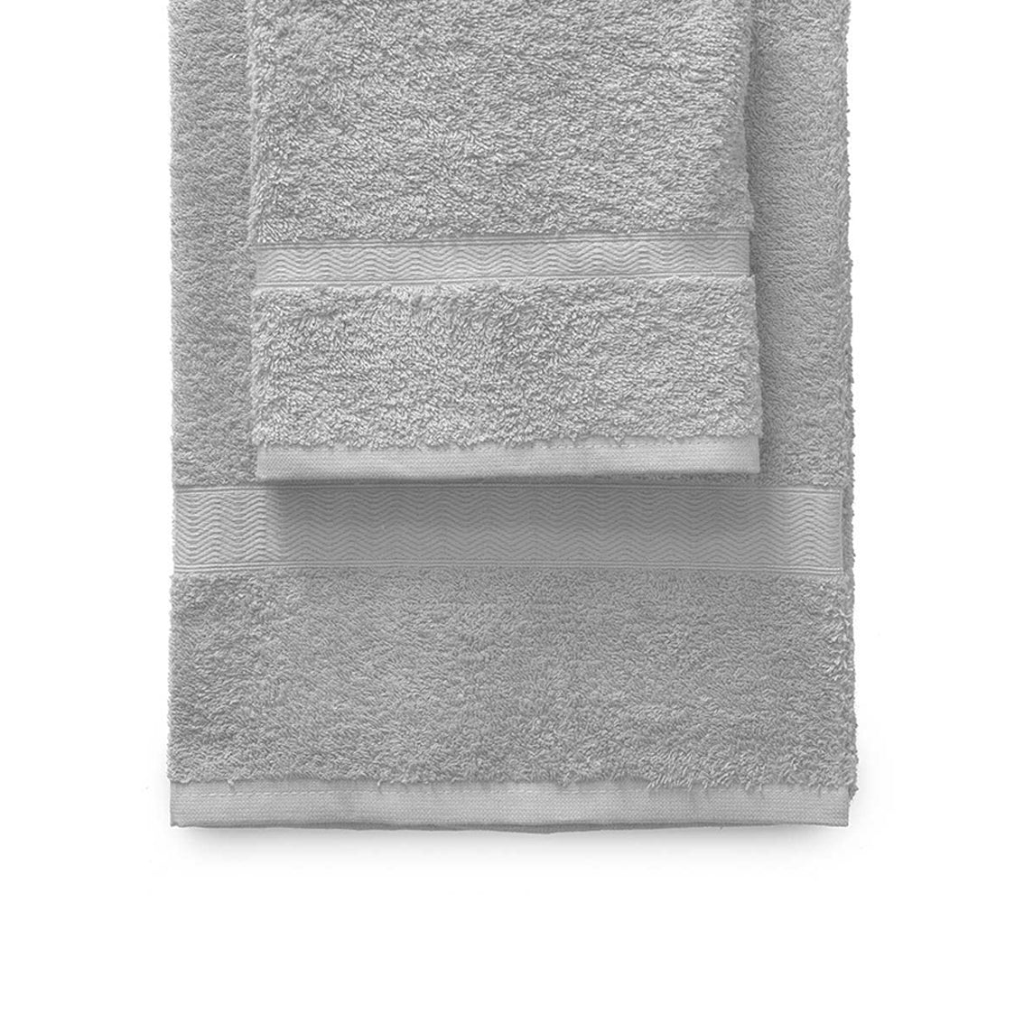 Towel set 1+1 Gabel mod. Plain dyed in 420 g/m2 sponge